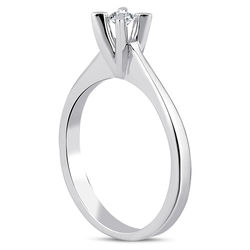 0.12 ct. Pırlanta Tektaş Yüzük - 2