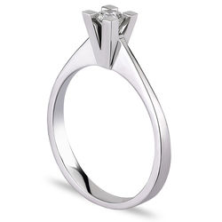 0.15 ct. Pırlanta Tektaş Yüzük - 1