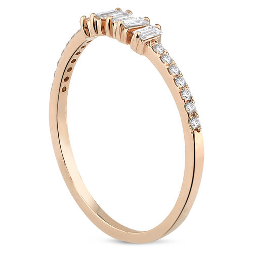 Pırlanta Merkezim - 0.17 ct. Pırlanta Baget Yüzük (1)