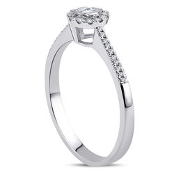 Pırlanta Merkezim - 0.18 ct. Pırlanta Baget Yüzük (1)