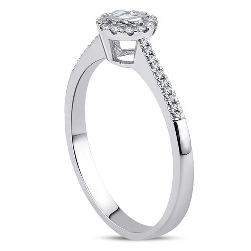 Pırlanta Merkezim - 0.18 ct. Pırlanta Baget Yüzük (1)