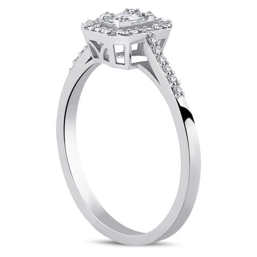 Pırlanta Merkezim - 0.21 ct. Pırlanta Baget Yüzük (1)