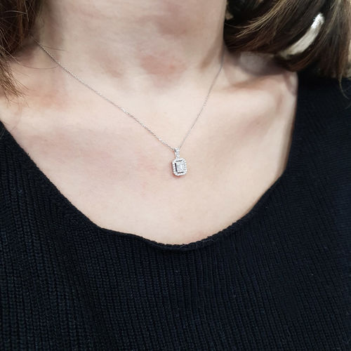 Pırlanta Merkezim - 0.23 ct. Pırlanta Baget Kolye (1)