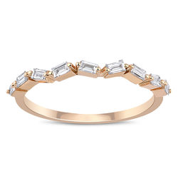 0.23 ct. Pırlanta Baget Yüzük - Thumbnail