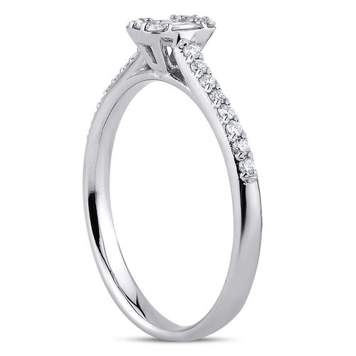 Pırlanta Merkezim - 0.24 ct. Pırlanta Baget Yüzük (1)