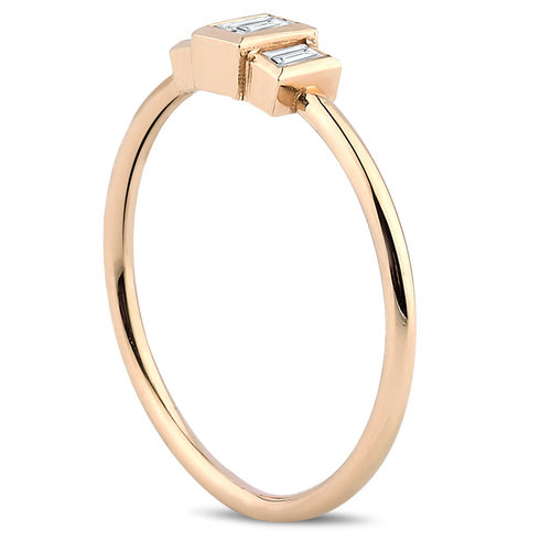 Pırlanta Merkezim - 0.24 ct. Pırlanta Tria Baget Yüzük (1)