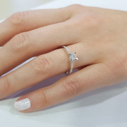 0.29 ct. Pırlanta Tektaş Yüzük - Thumbnail