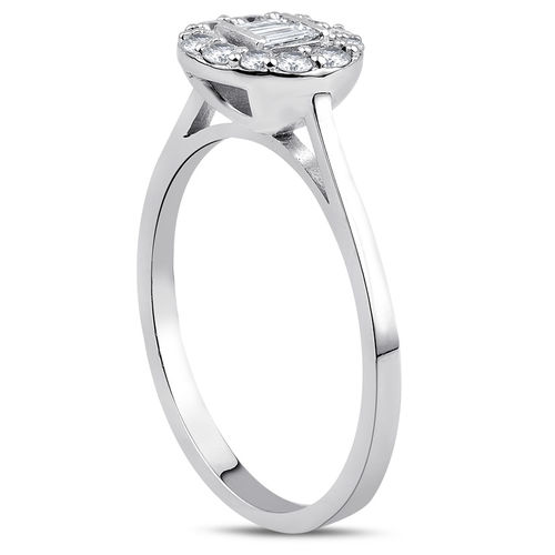 Pırlanta Merkezim - 0.30 ct. Pırlanta Baget Yüzük (1)