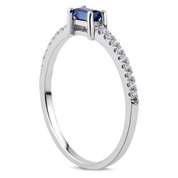 Pırlanta Merkezim - 0.30 ct. Pırlanta Safir Yüzük (1)