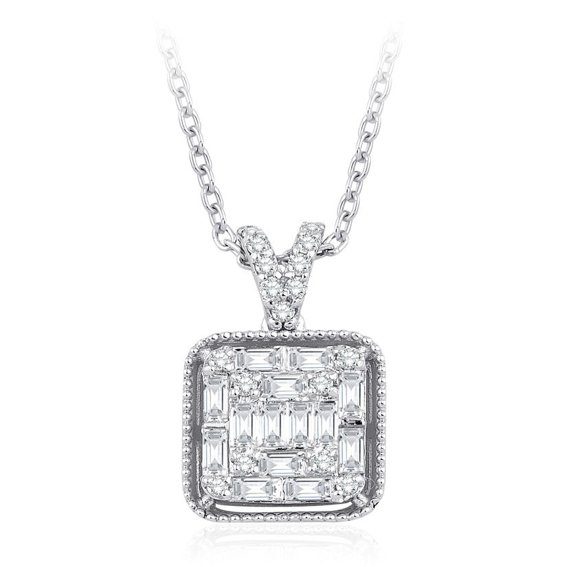 

0.35 Ct. Pırlanta Baget Kolye