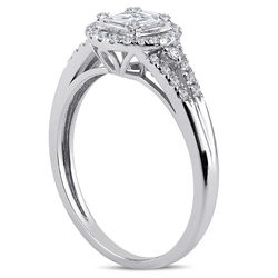 0.35 ct. Pırlanta Baget Yüzük - Thumbnail