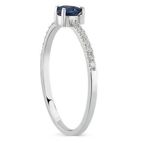 Pırlanta Merkezim - 0.35 ct. Pırlanta Safir Yüzük (1)