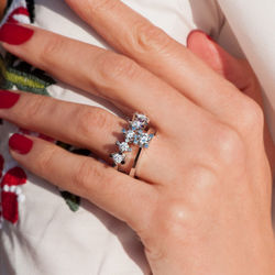 0.40 ct. G Color HRD Sertifikalı Pırlanta Tektaş Yüzük - Thumbnail
