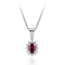 Pırlanta Merkezim - 0.44 ct. Pırlanta Yakut Kolye (1)