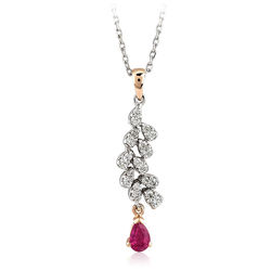 Pırlanta Merkezim - 0.45 ct. Pırlanta Yakut Kolye (1)
