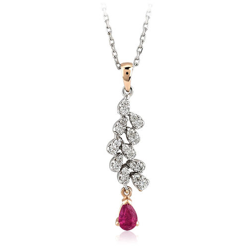 Pırlanta Merkezim - 0.45 ct. Pırlanta Yakut Kolye (1)