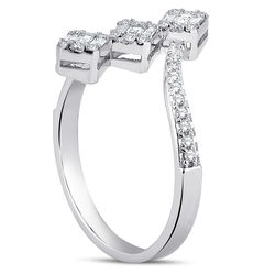 0.46 ct. Pırlanta Baget Yüzük - Thumbnail
