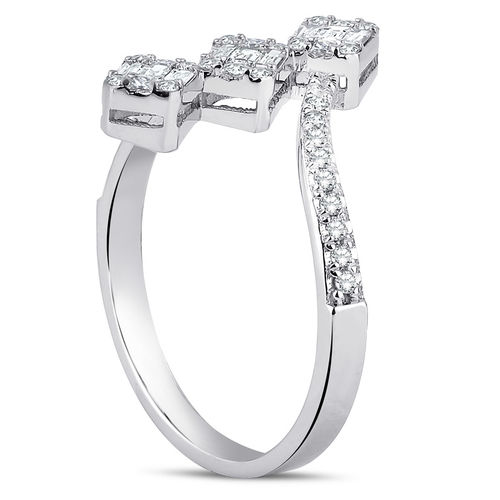 Pırlanta Merkezim - 0.46 ct. Pırlanta Baget Yüzük (1)