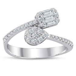 0.46 ct. Pırlanta Baget Yüzük - Thumbnail