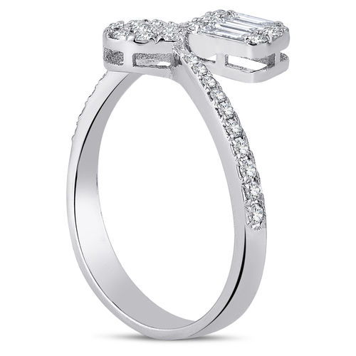 Pırlanta Merkezim - 0.46 ct. Pırlanta Baget Yüzük (1)
