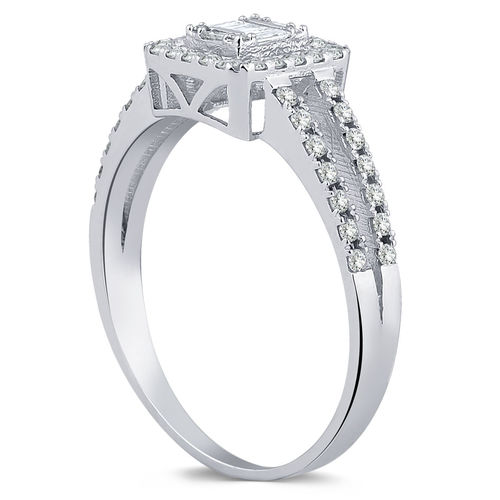 Pırlanta Merkezim - 0.46 ct. Pırlanta Baget Yüzük (1)