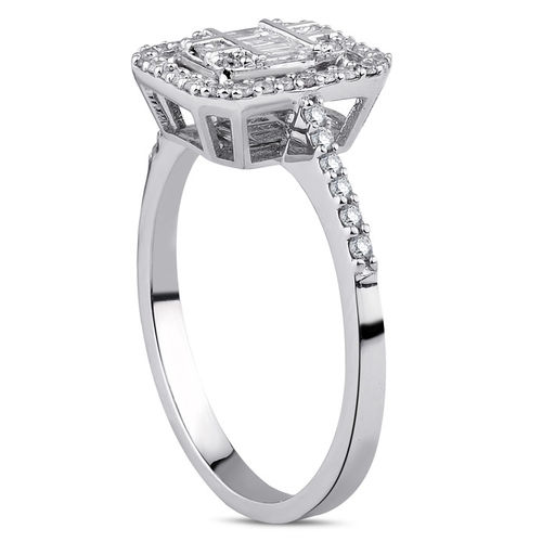 Pırlanta Merkezim - 0.48 ct. Pırlanta Baget Yüzük (1)