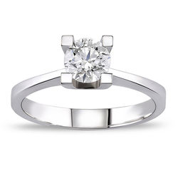 0.50 ct. G Color HRD Sertifikalı Pırlanta Tektaş Yüzük - Thumbnail