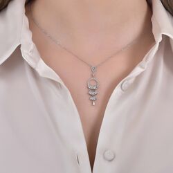Pırlanta Merkezim - 0.50 Karat Pırlanta Fantezi Baget Kolye (1)