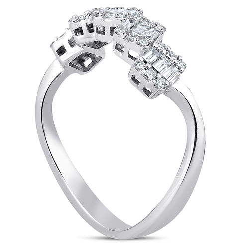 Pırlanta Merkezim - 0.54 ct. Pırlanta Baget Yüzük (1)
