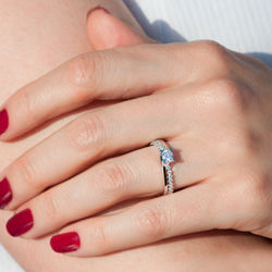 0.54 ct. Pırlanta Tektaş Yüzük - Thumbnail