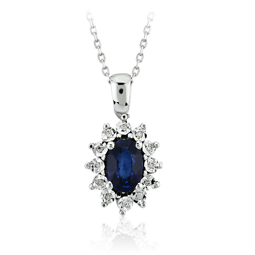 

0.61 Ct. Pırlanta Safir Kolye