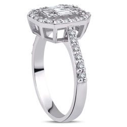 0.65 ct. Pırlanta Baget Yüzük - Thumbnail