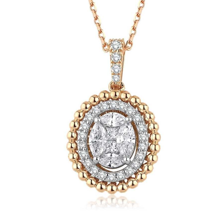 0.65 Karat Pırlanta Trend Kolye