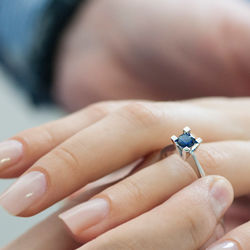0.70 ct. Safir Tektaş Yüzük - Thumbnail