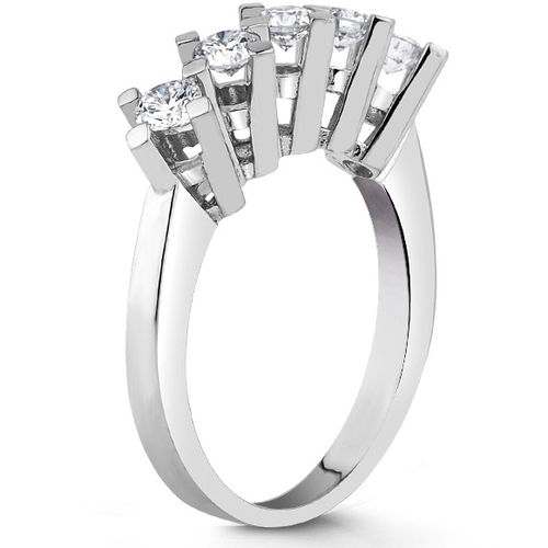 Pırlanta Merkezim - 0.75 ct. G Color Pırlanta Beştaş Yüzük (1)