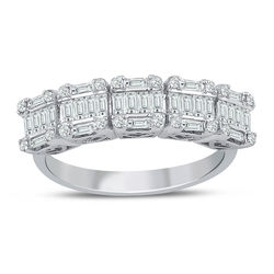 0.76 ct. Pırlanta Baget Yüzük - Thumbnail