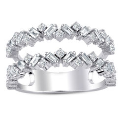 0.85 ct. Pırlanta Baget Yüzük - Thumbnail