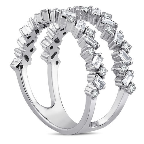 Pırlanta Merkezim - 0.85 ct. Pırlanta Baget Yüzük (1)