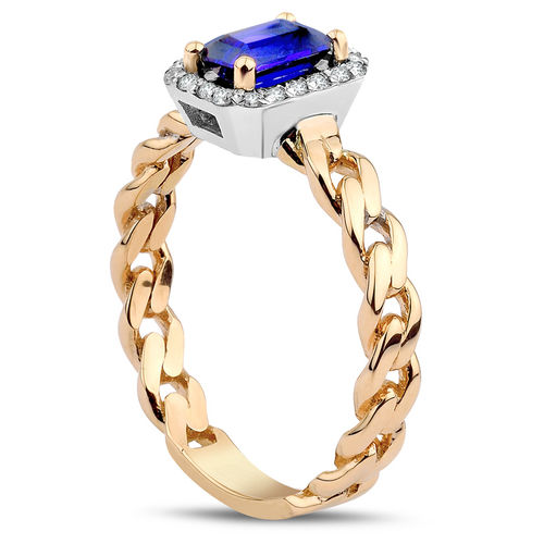 Pırlanta Merkezim - 0.85 ct. Pırlanta Safir Yüzük (1)