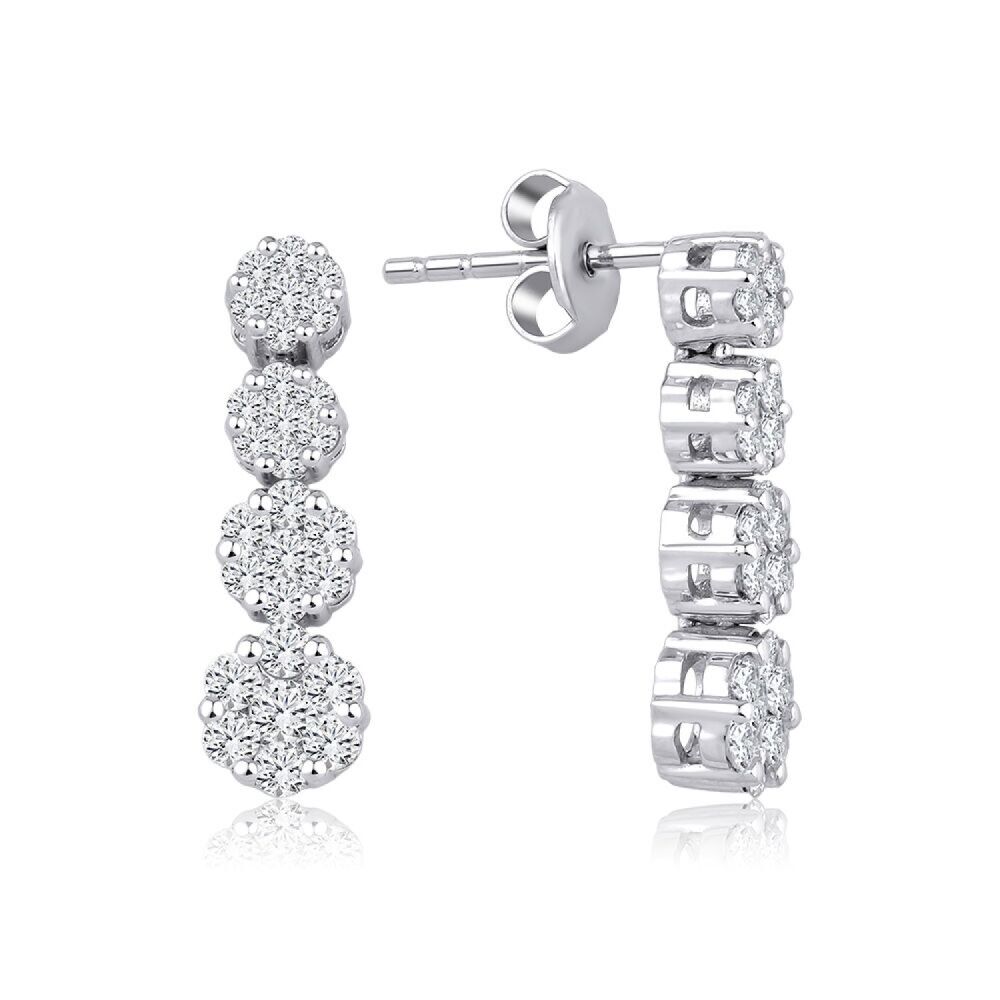 0.88 Karat Pırlanta Trend Küpe