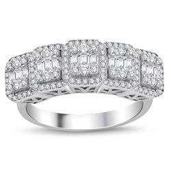 0.89 ct. Pırlanta Baget Yüzük - Thumbnail