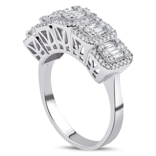 Pırlanta Merkezim - 0.89 ct. Pırlanta Baget Yüzük (1)