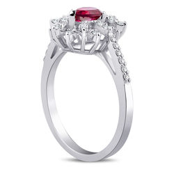 Pırlanta Merkezim - 0.89 ct. Pırlanta Yakut Yüzük (1)