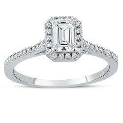 0.91 ct. Pırlanta Baget Yüzük - Thumbnail
