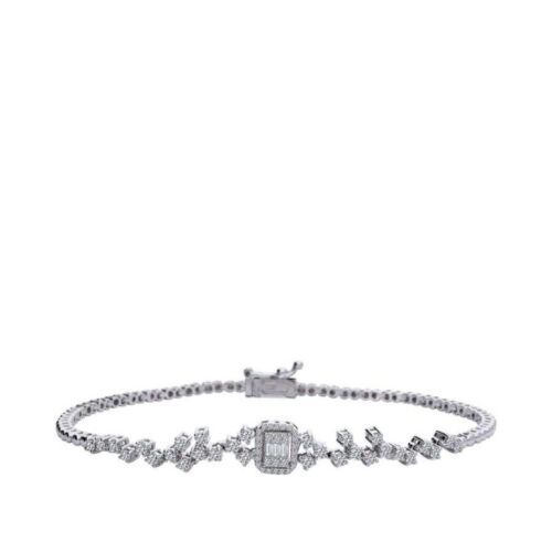 0.92 Karat Pırlanta Baget Bileklik - Pırlanta Merkezim