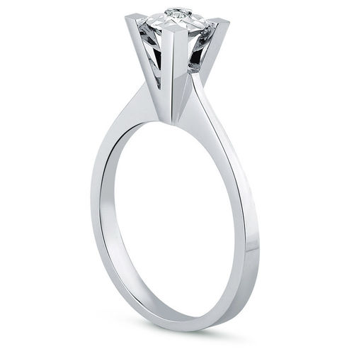 Pırlanta Merkezim - 1 ct. Görünümlü 0.04 ct. Pırlanta Tektaş Yüzük (1)