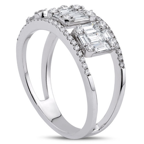 Pırlanta Merkezim - 1.05 ct. Pırlanta Baget Yüzük (1)