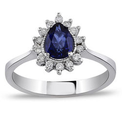 1.05 ct. Pırlanta Safir Yüzük - Thumbnail