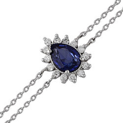 Pırlanta Merkezim - 1.06 ct. Pırlanta Safir Bileklik (1)