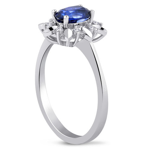 Pırlanta Merkezim - 1.08 ct. Pırlanta Safir Yüzük (1)